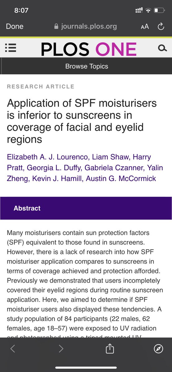 A study by Uni of Liverpool proved this fact. They used UV photography to compare effectiveness and degree of protection of sunscreen and SPF moisturiser. The darker the resulting image, the more UV rays had been blocked and the better the sun protection.