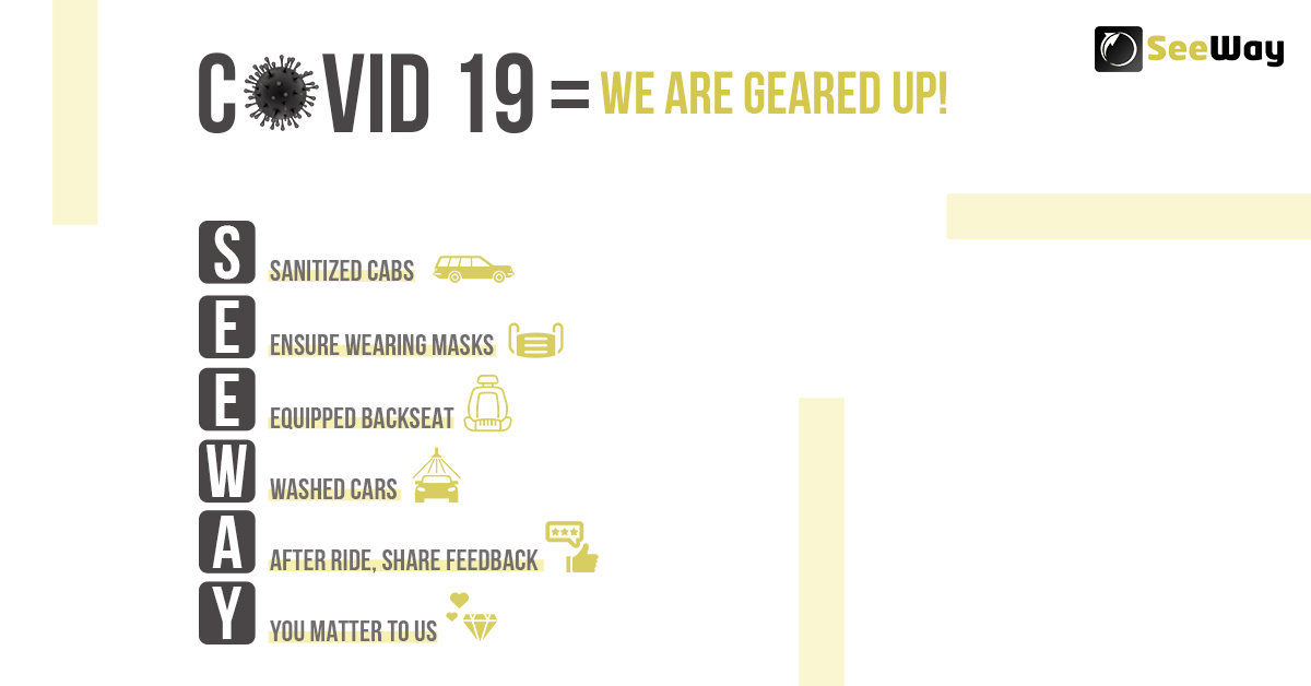 SeeWayApp's tweet photo. SEEWAY comes with a different meaning after the pandemic. Book a cab and look by yourself how prepared we are.
#Covid19 #Corona #Pandemic #SeewayApp #SeewayApplication https://t.co/5URAOR8w8o