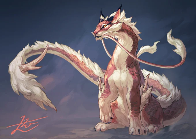 Dragon Cat?

#gomalemo_work  
https://t.co/zhgcs30VvM 