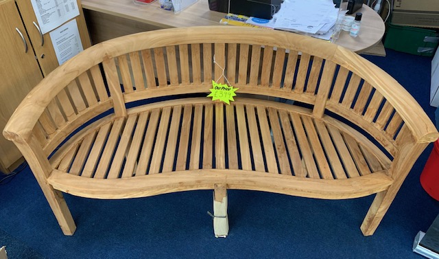 We currently have two hand-made Teak wood benches on sale for £399 each.

They are now reduced to just £350 each! Could they make the perfect edition to your garden this summer?☀️ The Teak wood's durability will help maintain their strong finish throughout the winter months!❄️