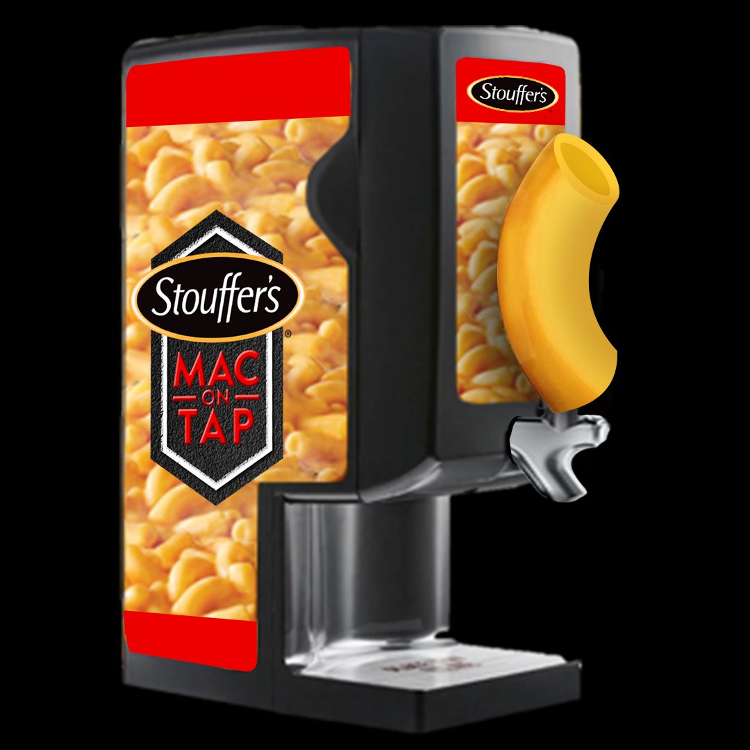 stouffers's tweet photo. Itβs very real: We created a Mac on Tap dispenser delivering Mac & Cheese straight from the tap!
Coming soon⦠https://t.co/wPfSt2JLKm
