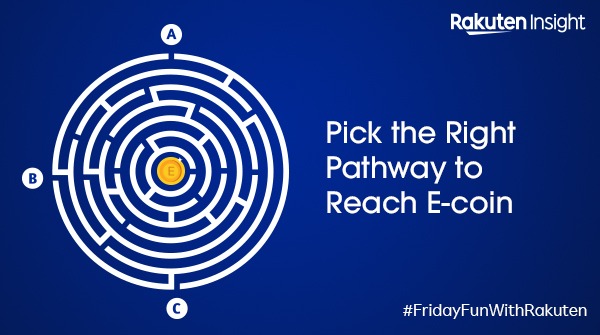 InsightRakuten's tweet photo. We’re back with this week’s #FridayFunWithRakuten challenge. 

✅ Tell us the pathway that leads you to e-coin.
✅ Follow us on FB/ Insta/ Twitter.
✅ Share the Post on your timeline &amp; tag 2 of your friends to take up the challenge.
✅ Register yourself on Rakuten Insight App https://t.co/pX254arKbt