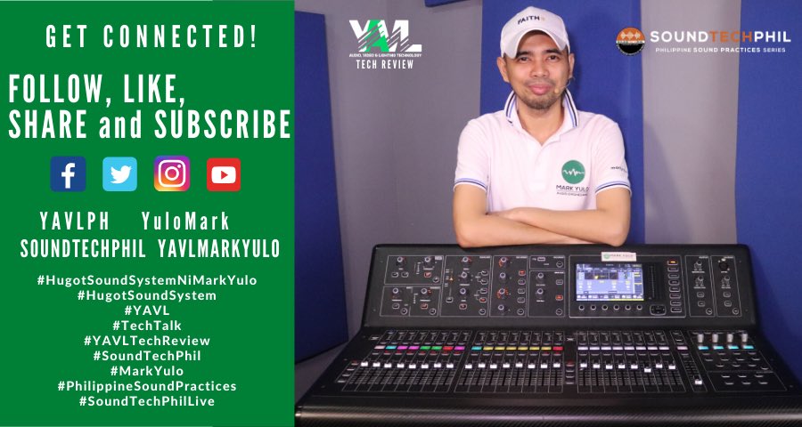 markyuloaudio's tweet image. GET CONNECTED!
FOLLOW, LIKE, 
SHARE and SUBSCRIBE

#HugotSoundSystemNiMarkYulo
#HugotSoundSystem
#YAVL
#TechTalk
#YAVLTechReview
#SoundTechPhil
#MarkYulo
#PhilippineSoundPractices
#SoundTechPhilLive