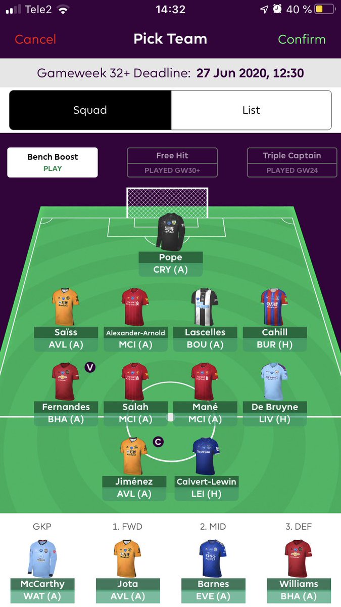 FcAmadou's tweet photo. Sugen på att bli av med min bench boost för att kunna frigöra lite kapital från bänken. Bör jag köra eller ha lite is i magen? #fplsverige https://t.co/bjVPCPfA2Q
