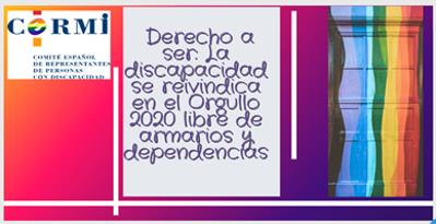 Fundacion_ONCE's tweet photo. Derecho a ser: La #discapacidad se reivindica en el #Orgullo2020 libre armarios y dependencias.

https://t.co/bIRSYhLxwN @Cermi_Estatal https://t.co/aNI3EIsnoD