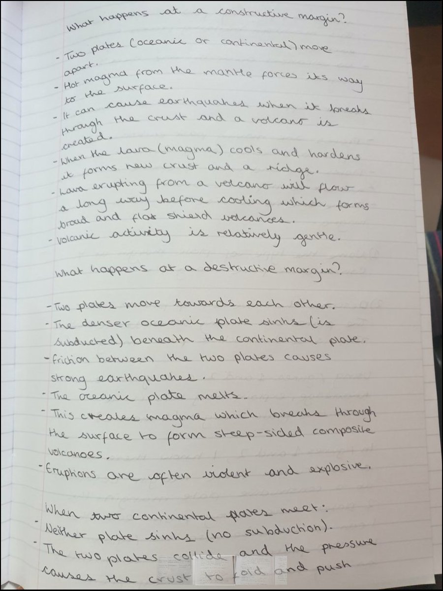 GeogHarper's tweet photo. Some brilliant revision notes produced by Alice Gaskell in year 9 from her pre-recorded geography lessons this week. Amazing work, well done!🌎 https://t.co/DJJSSSzUHk