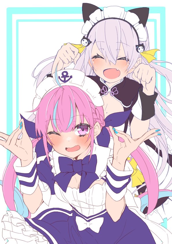 湊あくあ 「今回はシンプルに仕上げてみました( ・`д・')✨
多くは語らない!ただ一言だけ」|いなずま⚓🔆のイラスト