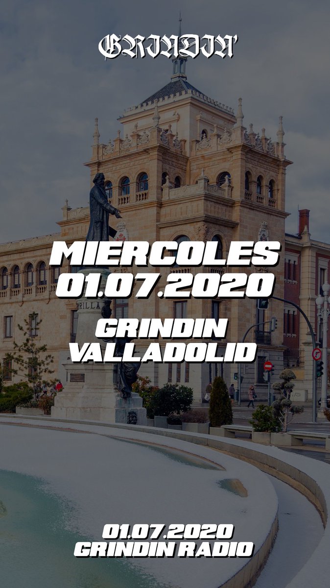 GRINDIN_Radio's tweet photo. 🙏 Miércoles 1 de julio de 2020

Cerramos temporada con Valladolid, Valladolor, Fachadolid...

❤️ Una ciudad repleta de cultura a la que no dejan echar a volar https://t.co/1hutgv1EKZ