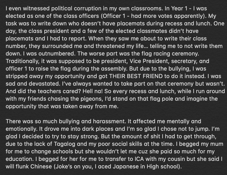 ErielleSudario's tweet photo. Time to share my full story and explain why I decided to leave the Philippines and accepted the move to Australia.

A lot of it is because of the bullying and harassment situation I've faced back when I was a student in STC in QC. #STCDOBETTER https://t.co/Hpgye2VjKE