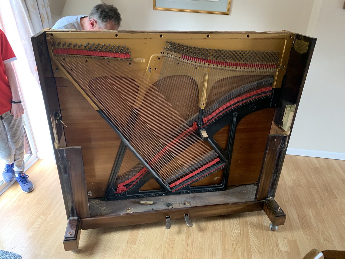 GutboyMike's tweet photo. Beginning to wish I’d asked the piano tuner for his certificate before he got started! https://t.co/DYoCT0kqTA