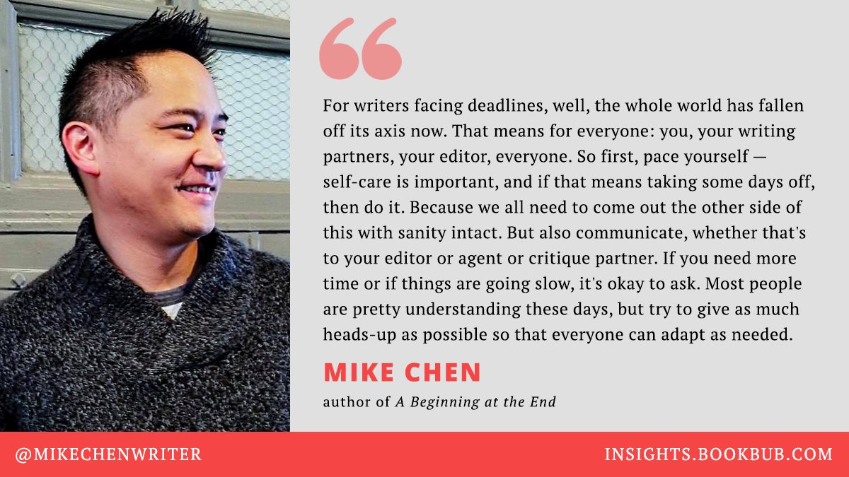 Inspiring words from  @mikechenwriter 