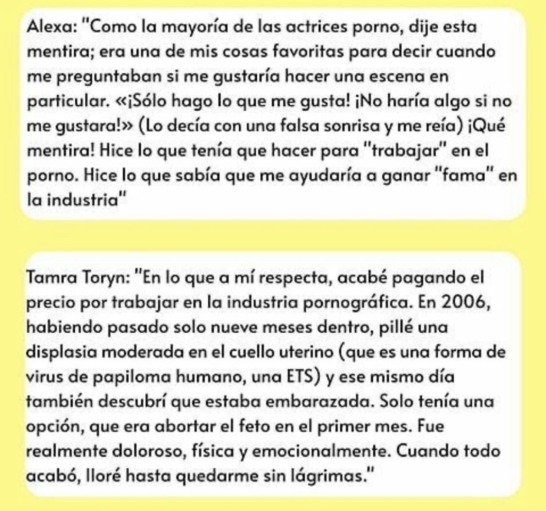jlawthgs's tweet photo. JUSTICE FOR MIA KHALIFA
Creer que el porno no es una industria violenta y que obliga a mujeres a hacer cosas que no desean es negar la realidad. https://t.co/sECfk3Taqz