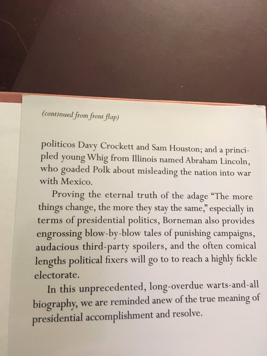 Suggestion for June 26 ... Polk: Thr Man Who Transformed the Presidency and America (2008) by Walter R. Borneman.