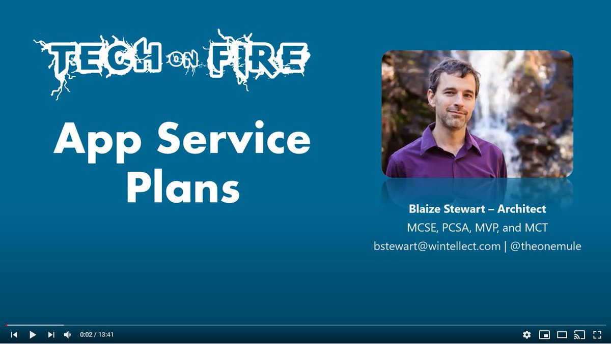 MattSzafirPro's tweet image. In this edition of Tech on Fire, Microsoft MVP Blaize Stewart (@theonemule) will show you Azure App Service Plans, which are the foundation for defining your Azure App Service on Azure.
okt.to/VwWJBx
#techonfire #AzureAppService #Azure #MicrosoftGoldPartner