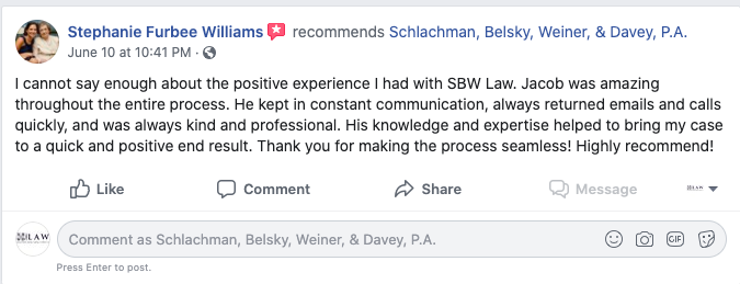 Schlachman, Belsky, Weiner & Davey, P.A. tweet media
