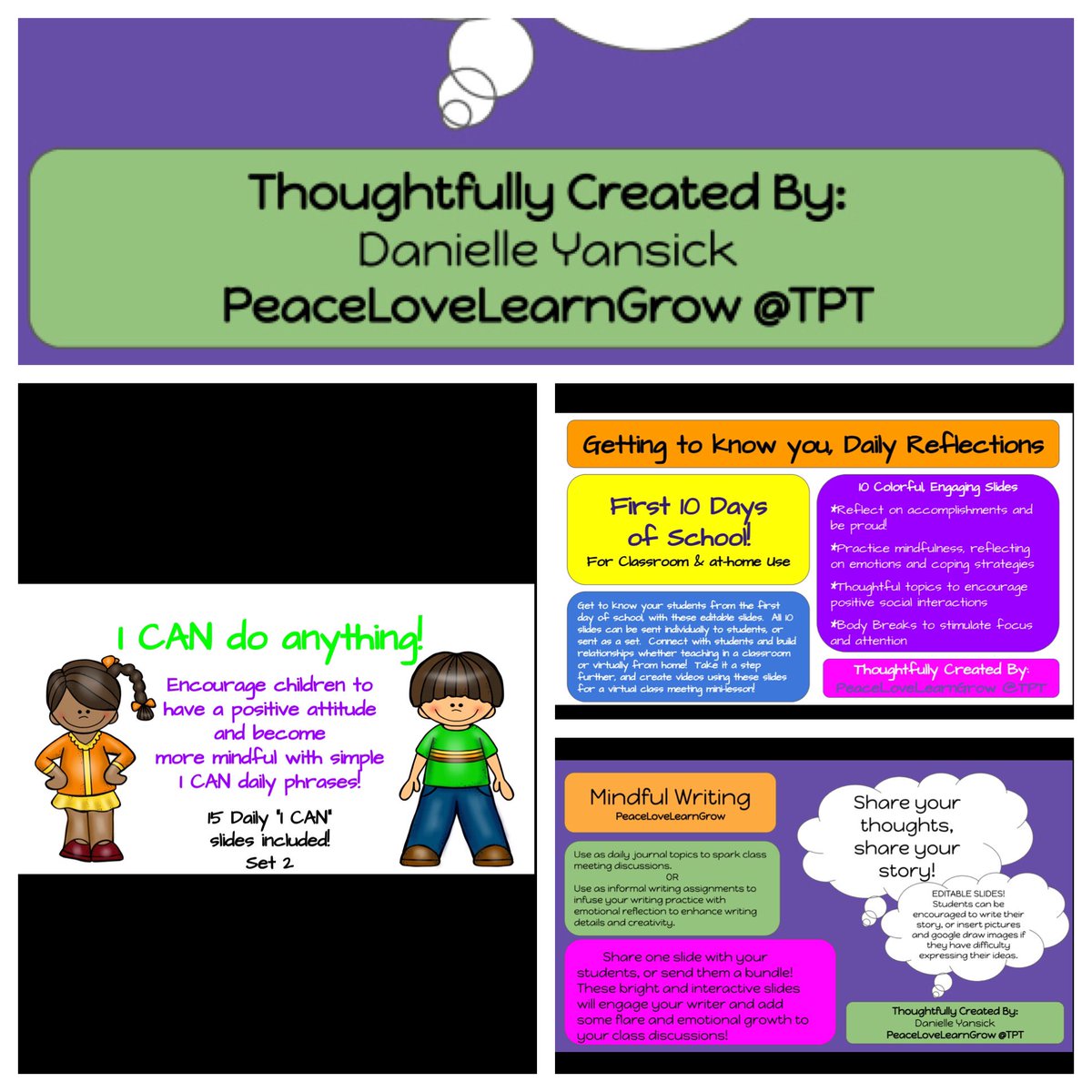 FINALLY building my TPT store! I have been creating SEL/Mindfulness activities for years to use in my classroom. During a time when so much is unknown, SEL/Mental Health have to become a priority for our kids!!Follow me on TPT! PeaceLoveLearnGrow✌🏼❤️📚🌱