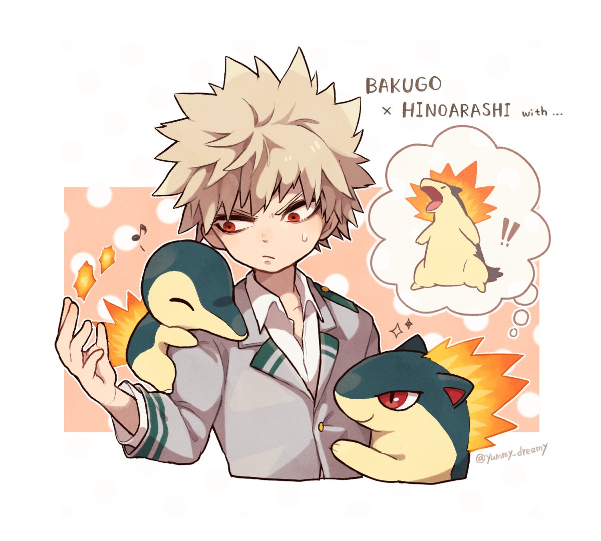 ヒロアカ クロスオーバー 爆豪派閥 Pkmn Yami のイラスト