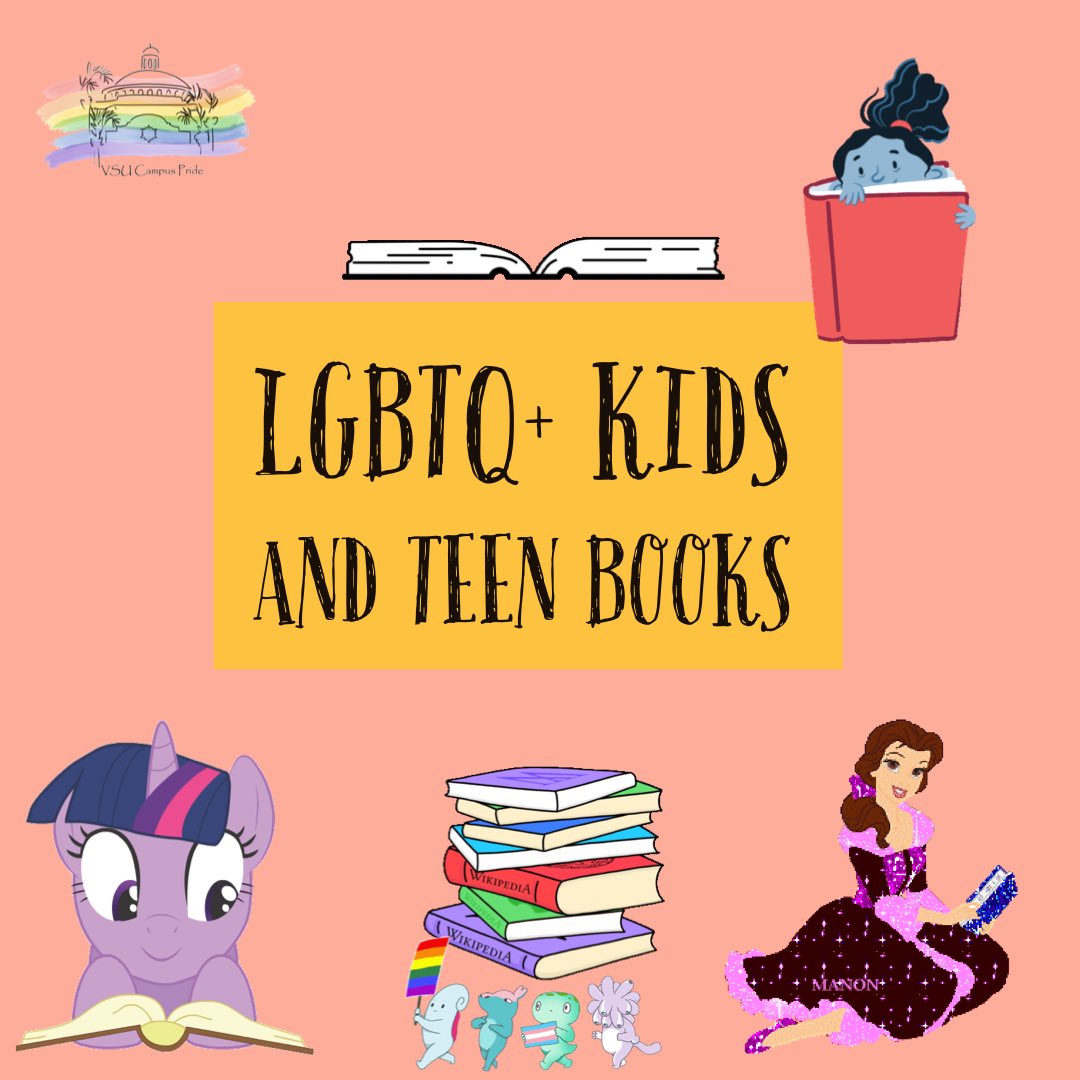 VSUPride's tweet photo. Good morning blazer! today we would like to introduce LGBTQ+ Kinds and teen books. Below are few books to teach children and adolescents about self-acceptance, identity, and the essence of celebrating and honoring difference. for more information click the link to our next post! https://t.co/3aipwEdkwh
