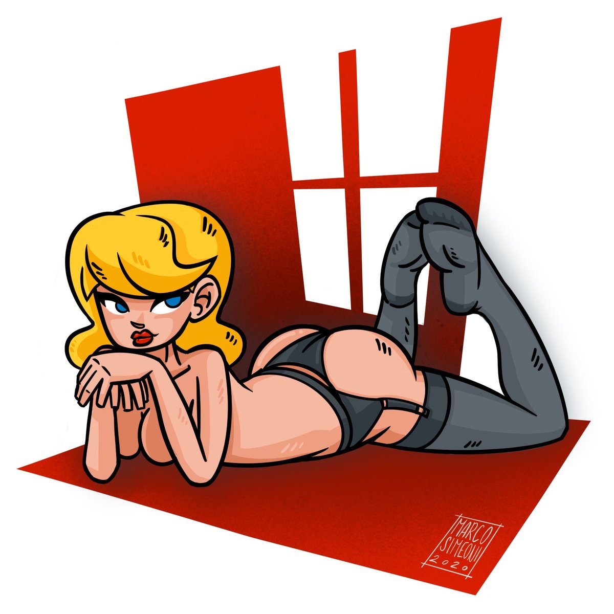 MarcoSimeoni's tweet photo. BLONDIE!
by @MarcoSimeoni 
.
#marcosimeoniart #drawing #girl #graphic #sexy #lingerie #art #artlovers #love #gq #comics #minimal https://t.co/95ZV15BW1J