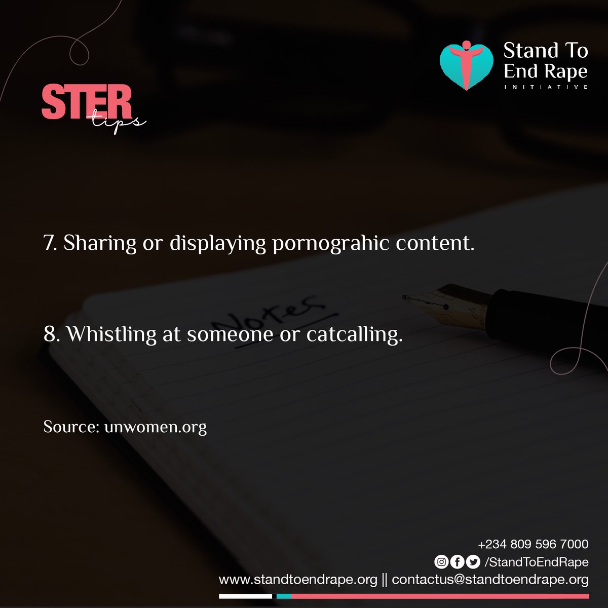 Actively attempting to lure an uninterested person into watching or choosing to share pornographic content is sexual harassment.Whistling at someone or catcalling at a person (known or unknown) indicates an inappropriate sexual attraction to that person. It’s sexual harassment.