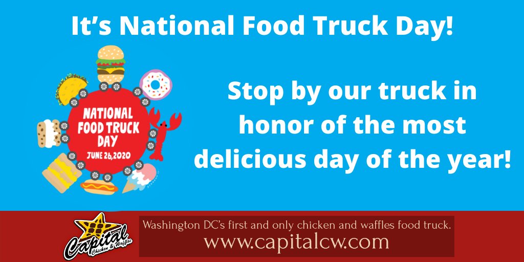 It’s National Food Truck Day! Stop by our truck in honor of the most delicious day of the year!
capitalcw.com
#NationalFoodTruckDay #dcfood #dclunch #dcfoodtruck #WashingtonDC