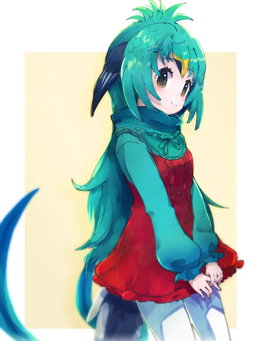 お題箱>新デザの方のケツァールちゃんお願いします! 