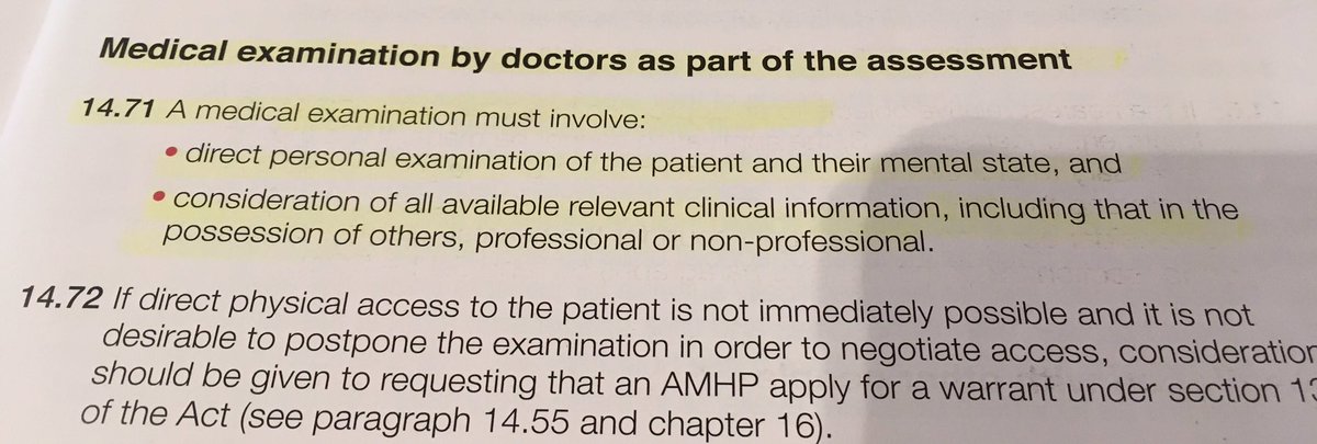 asifamhp's tweet photo. @Mental_Elf @Thalamos_ @stevegilbertmh @sally_crowe PS I know this isn’t about the forms as such. But even v smart digital forms, need to be valid for the purpose &amp; I will again take the opportunity to make the point that both the MHA &amp; CoP make ⬇️ 
S.11(5) 
S.12(1)
S.13(2)
CoP 14.71 
#DigitalMHA https://t.co/fqlXJzE8l8