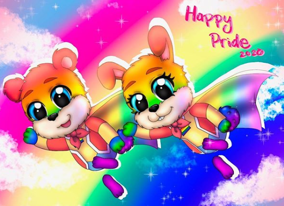 TheFunRun's tweet photo. (3/3) And cheeseburger#38, dritosch#1 &amp; Lisazoey#1. 

Congratulations to all the winners! 🌈❤️ #FunRun3 #Pride #Pridemonth #FanArt https://t.co/NOQKAZstMr
