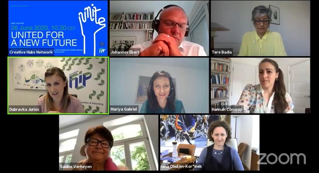 GabrielMariya's tweet photo. Today’s @CreativeFLIP_EU #CreativesUnite event is an inspiring example of how cultural &amp; #creative sectors can join forces &amp; stand United for a new Future.🇪🇺

To foster our #culture &amp; its #diversity, we need to support #creators and be creative &amp; #innovative in finding solutions. https://t.co/7zAnoALnw7