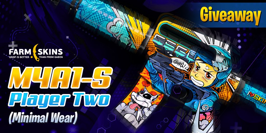 farmskins's tweet photo. HERE WE GO AGAIN

GIVEAWAY M4A1-S | Player Two (Minimal Wear)  😱🙉

- Retweet/Follow us
- Tag a Friend
- visit https://t.co/NPWwzqI5Yf

The result will be announced on Monday 😼 https://t.co/J1WGEdGBI1