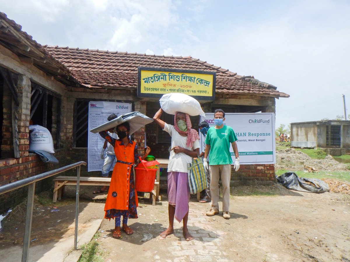 ChildFundIndia's tweet photo. Through your immense support toward the #AllForBengal Campaign, we are helping thousands of families affected by #CycloneAmphan with food, shelter, Water Sanitation &amp; Hygiene materials and interventions on #childprotection &amp; livelihoods to aid in rebuilding their lives. https://t.co/h7uzzAiV9Z