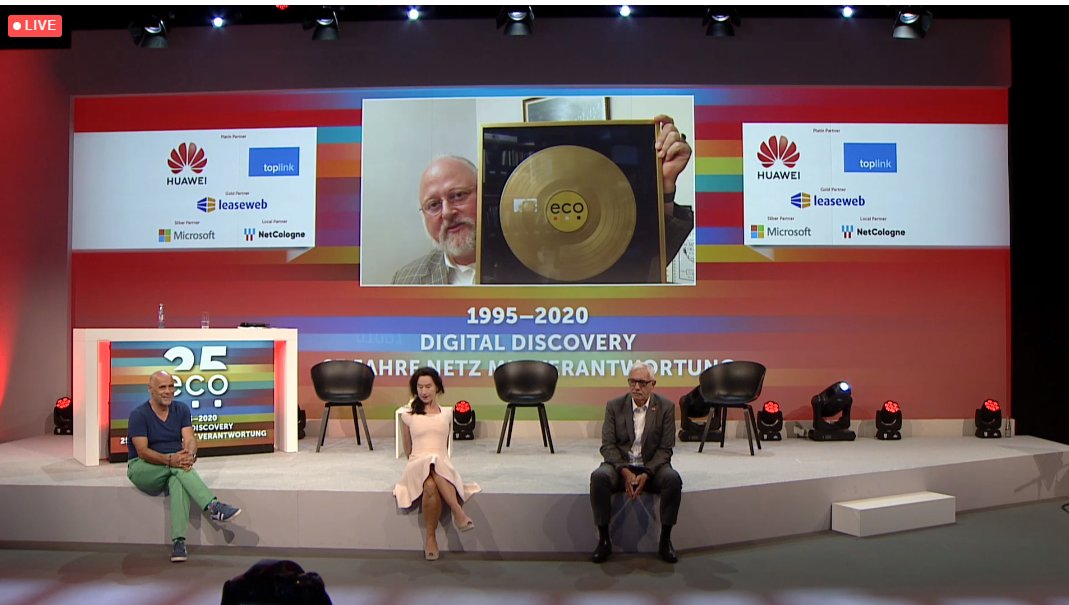 #25Jahreeco <a href="/eco_de/">eco e.V.</a> <a href="/svbomhard/">Sebastian v. Bomhard</a> SpaceNet 25jahre.eco.de/eco-web-klasse…