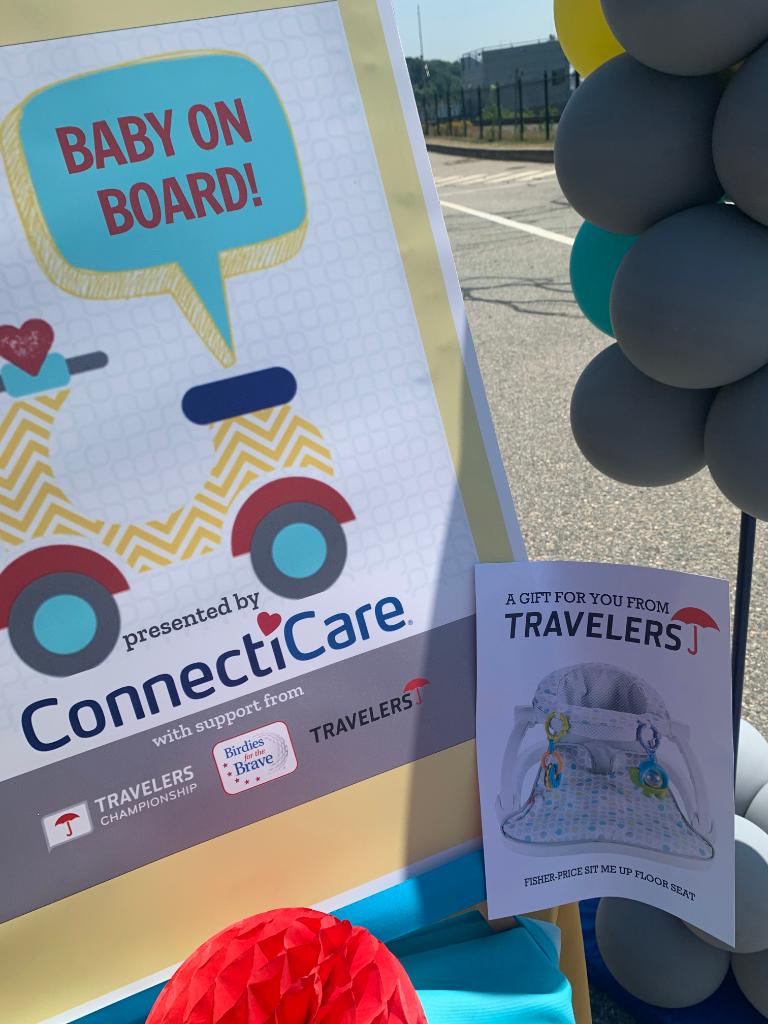 TRV_Careers's tweet photo. This year, the @TravelersChamp annual #OperationShower for expectant #militarymoms went on the road to celebrate #militaryfamilies. Nearly 40 moms-to-be drove up to the CT naval submarine base & received gift-boxes of new-baby basics from Team @Travelers. #ThankyouforYourService https://t.co/cswr8aYtpC