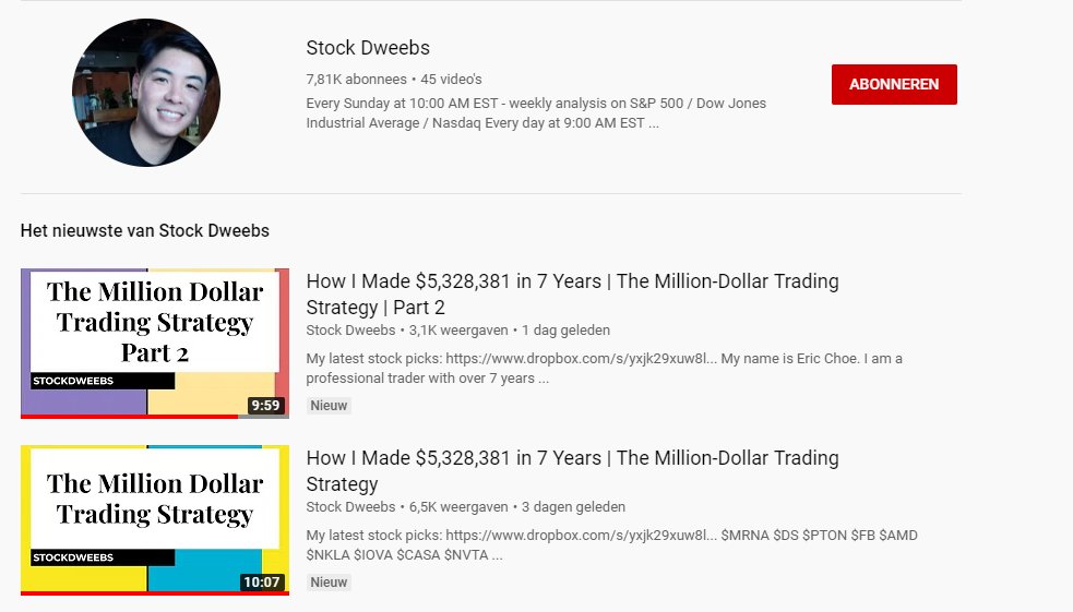 Crypto Michael On Twitter On This Friday I D Like To Notify You That You Should Be Aware Of Choetrades Or His New Alias Stockdweebs Made 5 3 Million In 7 Years With Stock