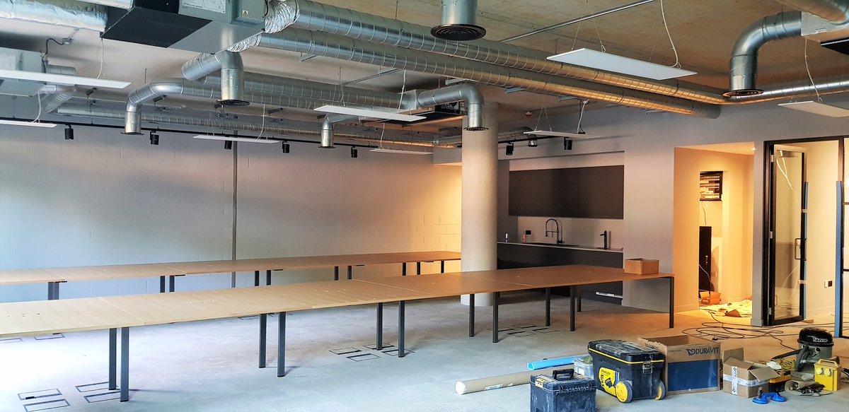 Clements08's tweet image. We've almost completed these new offices for @BogleArchitects - getting ready to handover on Monday.