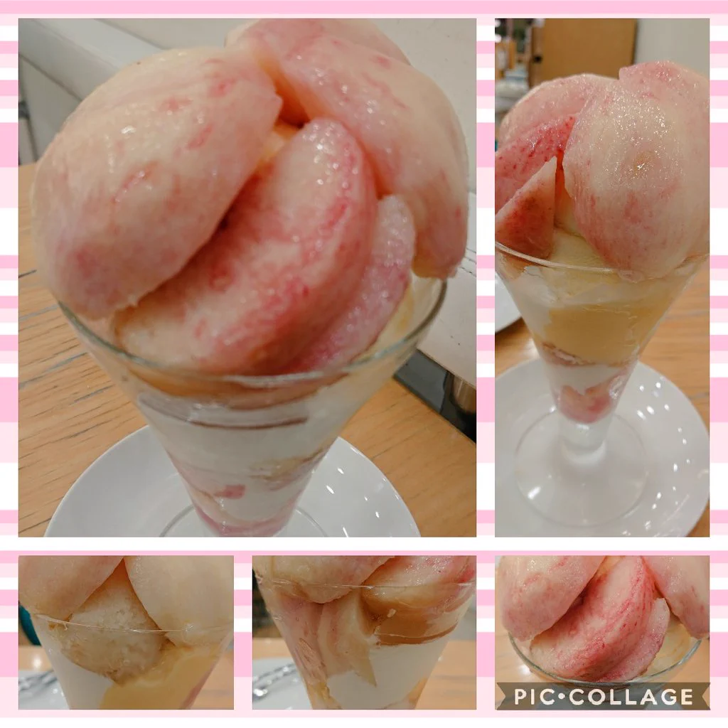 @mochi_uzura 私は去年これを食べました🍑🍑🍑🍧🍨名古屋です。 
