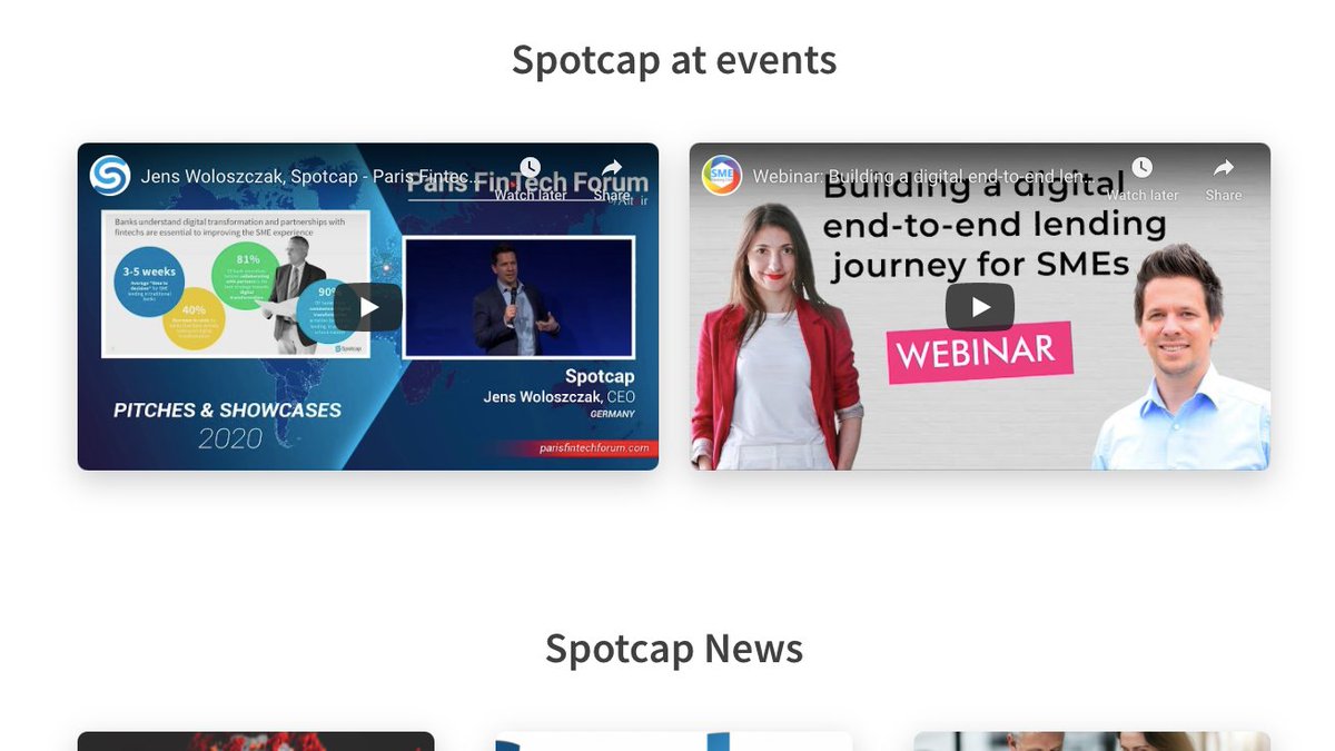 Missed our webinar with <a href="/SMEBankingClub/">SME Banking Club</a> on how to make your #SME #lending fully #digital? Watch this and other videos on our updated homepage: bit.ly/2CMbO6h

<a href="/JensWoloszczak/">Jens Woloszczak</a> <a href="/olenagrinyuk/">Olena</a>