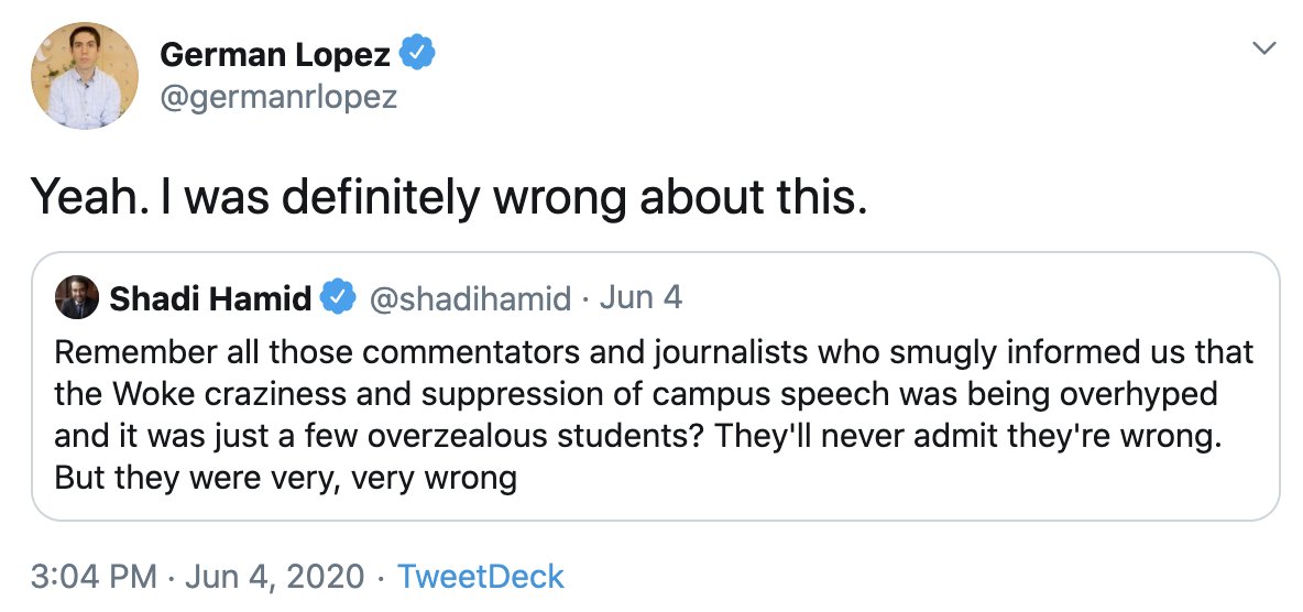 FIRE was way ahead of the curve on warning about cancel culture, even before it had a name, and we warned that illiberalism, if unchecked on campus, would spread to the world at large — a fact which at least a few critics have come to recognize. 7/33