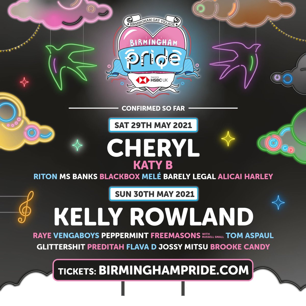 BirminghamPride's tweet photo. HURRY🌈HURRY🌈HURRY🌈

As Pride month draws to an end, use this opportunity to support Birmingham Pride in 2021 and grab your festival tickets NOW! 

All ‘Super Early’ and ‘Early buy’ tickets have SOLD OUT!

Don’t delay! Get your tickets TODAY! 
▶️https://t.co/V1VkrV8IZb◀️ https://t.co/BFVJZzkdda