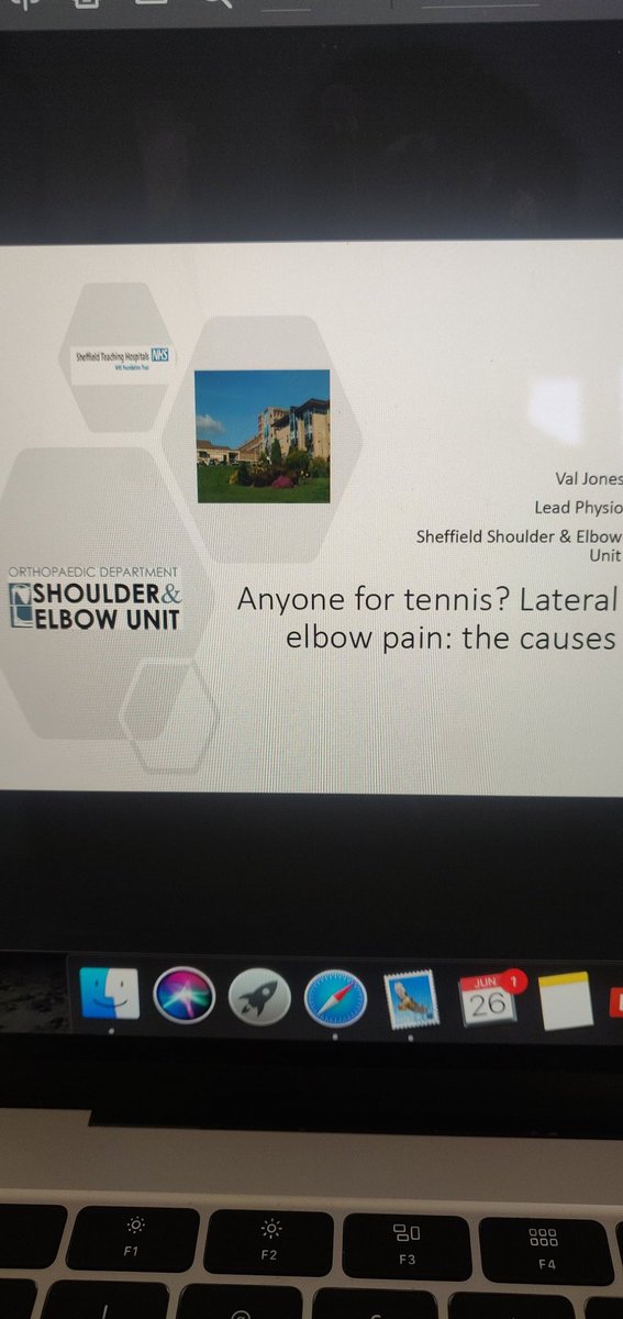ColmOHare_'s tweet photo. Brilliant talk from @Valjones2305Val talking all things lateral elbow pain #TherapyLive https://t.co/7LqIFIbykA
