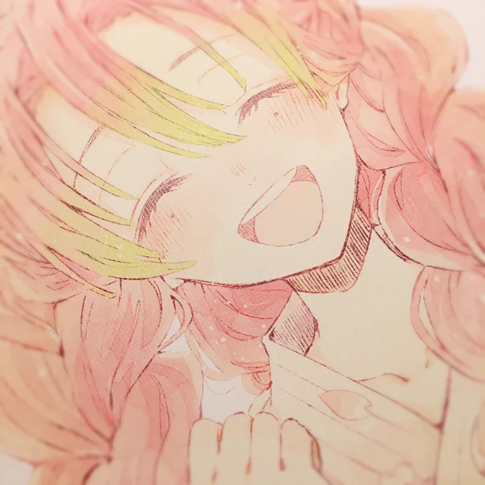 お試しで作ってみた蜜璃ちゃんのキャンバスプリント届いたよ〜!?
印刷すっごく綺麗で嬉しい٩(*'◒`*)۶✨ 