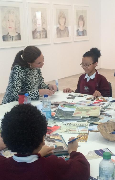March 2015Kate visited the Turner Contemporary to view the Self: Image and Identity exhibition which features the last self-portrait by Sir Anthony Van Dyck. She met the artists whose works feature in the exhibition and met schoolchildren involved in an art project.