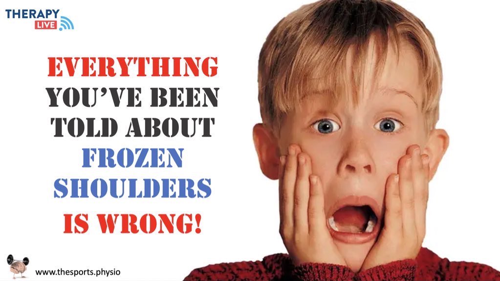 AdamMeakins's tweet image. So come and join me at 3pm in the #TherapyLive Upper Limb stream for my 2nd go at talking about frozen shoulders!