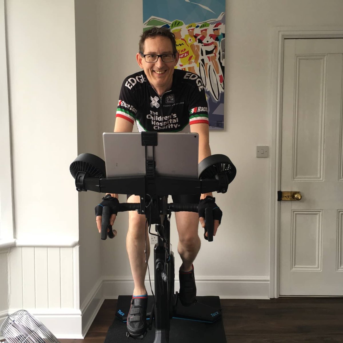 SheffChildrens's tweet photo. Richard Lindley has helped thousands of young people in almost a decade as a paediatric surgeon at Sheffield Children’s.

After a planned cycling holiday was cancelled, Richard will instead cycle 150 miles at home on Saturday to raise money for The Children's Hospital Charity! https://t.co/naiF7MvFqQ