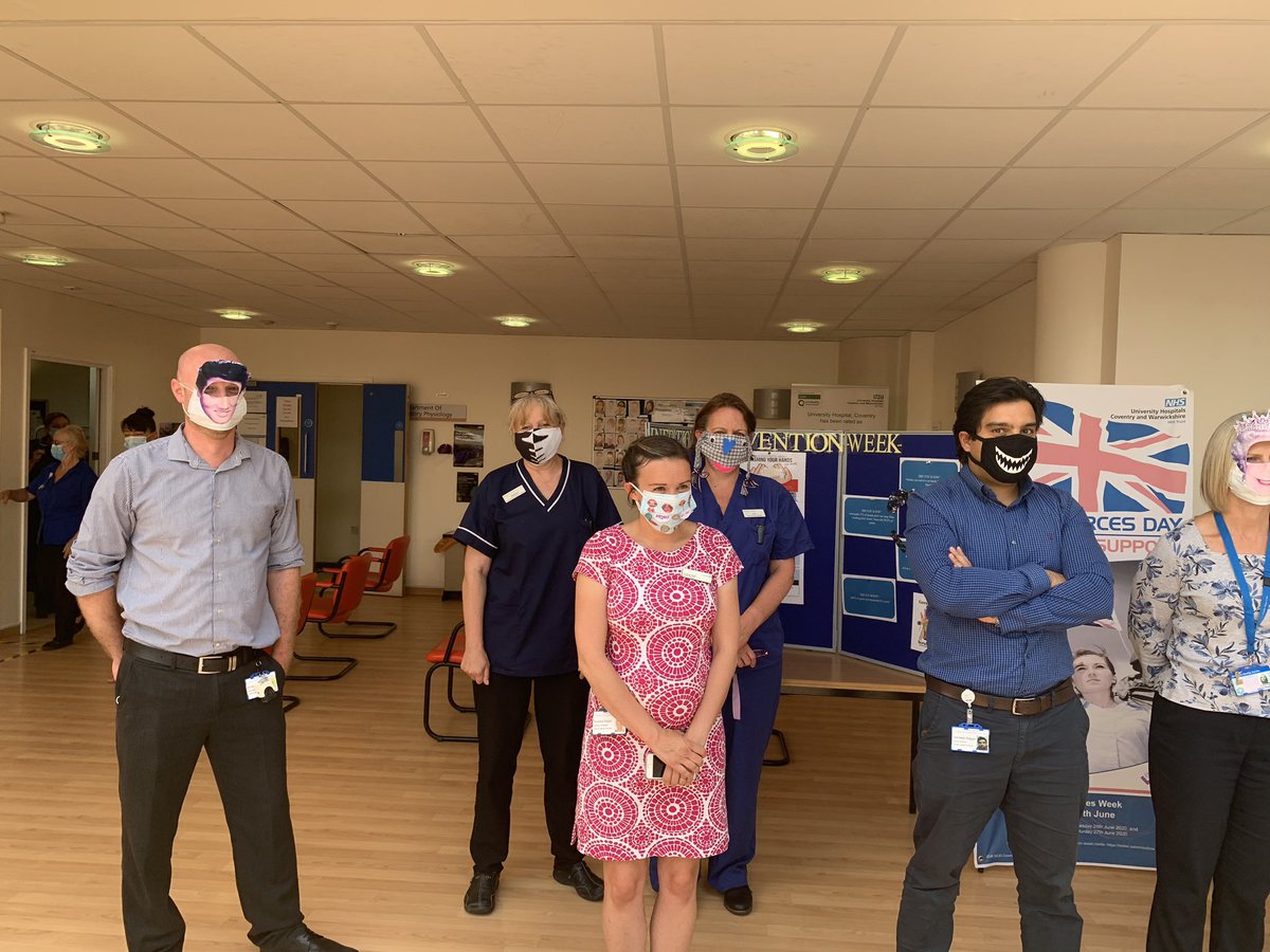 JoanGoodbody's tweet photo. Mask competition time #UHCWCSS great turn out from the group @uhcw_inf_con @eastermark @marob37 @pretewaa https://t.co/gnyWFDLQZ8