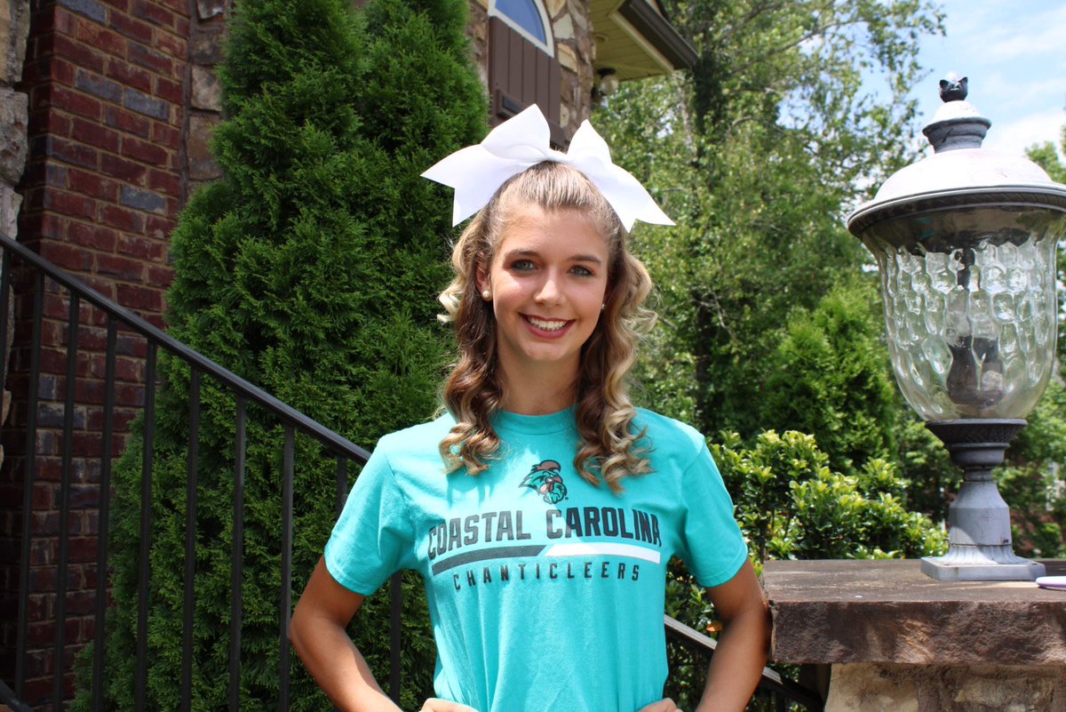 coastal_cheer_'s tweet photo. Please Welcome GRACIE VINZANT to the CCU Cheer Family.  Gracie was a senior at Boiling Springs HS in Boiling Springs, SC and is joining the CCU Cheer Team for the 2020-2021 Season.  CONGRATULATIONS and Welcome to Gracie.  We are looking forward to an AMAZING season. #CHANTSUP#caf https://t.co/1uGZPWZz8Z