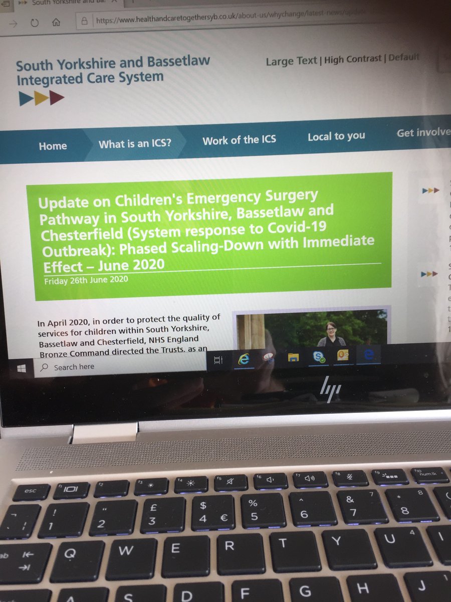 JSomers_'s tweet image. Proud of the way Sheffield Children’s has supported the system in response to Covid.

Over 150 children have transferred to us under the revised paediatric emergency surgery pathway.

@Sally_Shearer @ruthbrown71 @JohnWilliamsNHS @SheffChildrens @NHSSheffieldCCG 
@SheffCouncil