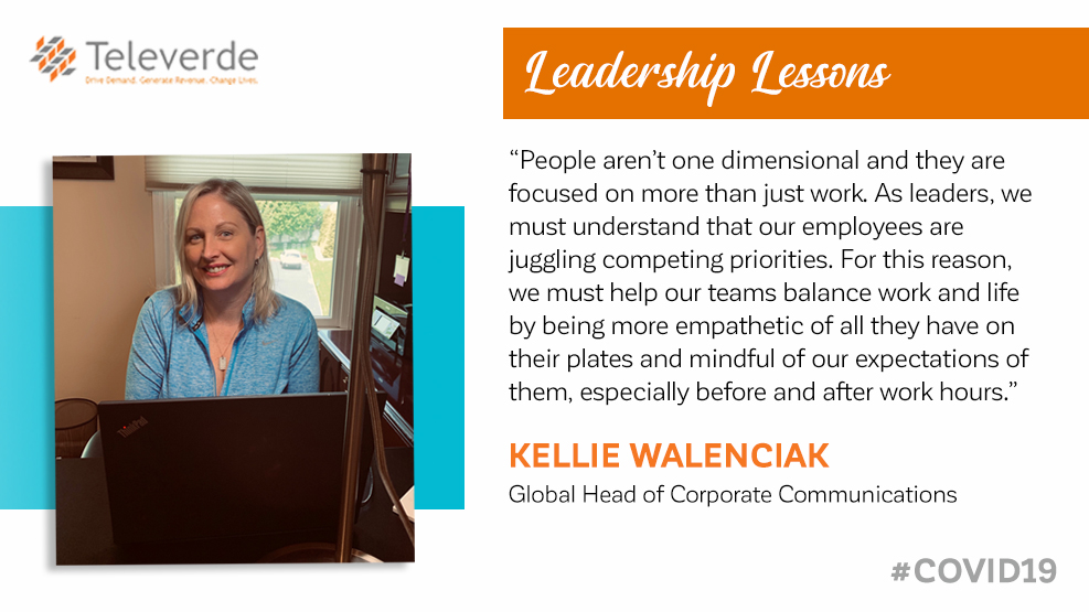 Televerde's tweet image. Anyone else feel that life is like a giant juggling act these days? We appreciate this #LeadershipLesson from @KellieAnn_W. Leading with #empathy is ALWAYS a good idea. #Leadership #covid19 #lessonslearned telever.de/kbYo50AhW32