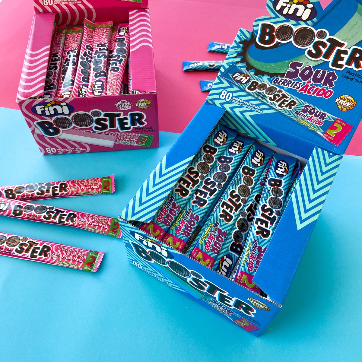Fini_golosinas's tweet image. Sabemos que estáis deseando probar los nuevos #FiniBOOOster así que, ¡ahí va un nuevo juego!
🍬 Síguenos.
🍬 Haz RT.
¡Y podrás ganar uno de los 3️⃣ pack con un estuche de cada sabor que regalamos!
¡El lunes diremos quiénes os los lleváis!