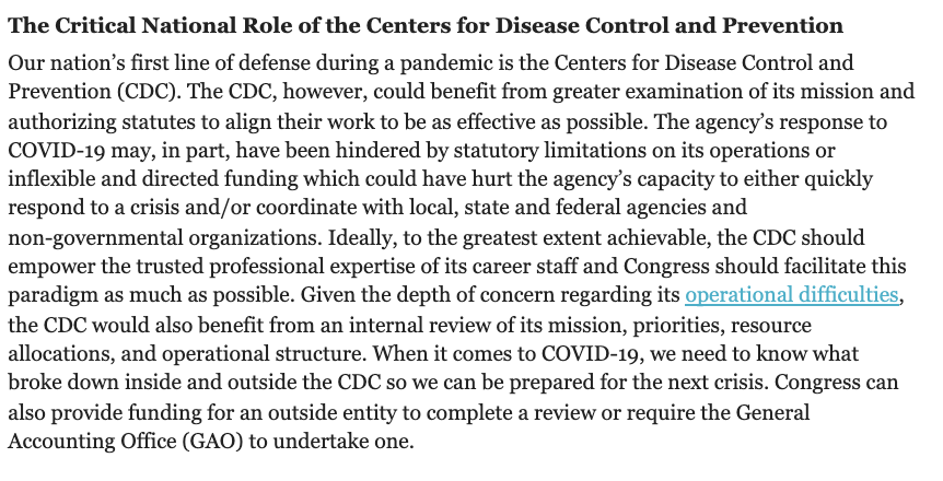The CDC is our nation’s first line of defense during a pandemic, and we need it to do better. Examination of its mission and authorizing statutes may make the 73-year-old institution more effective. 3/10
